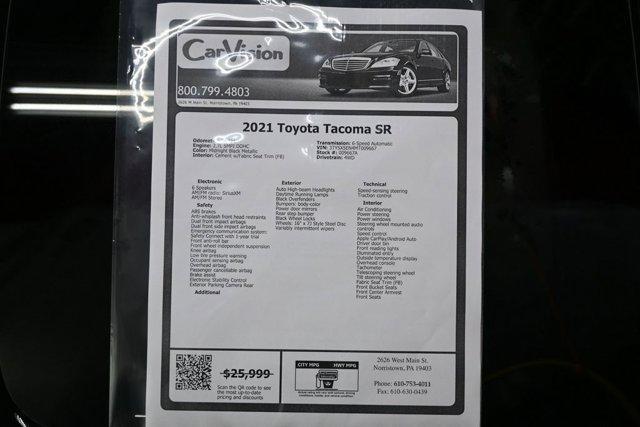 used 2021 Toyota Tacoma car, priced at $24,999