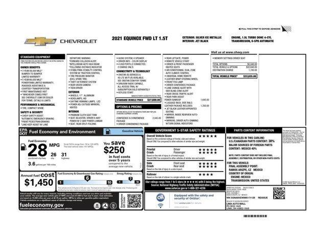 used 2021 Chevrolet Equinox car, priced at $18,499