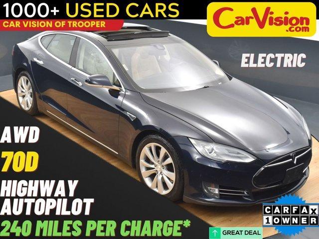 used 2015 Tesla Model S car, priced at $14,999