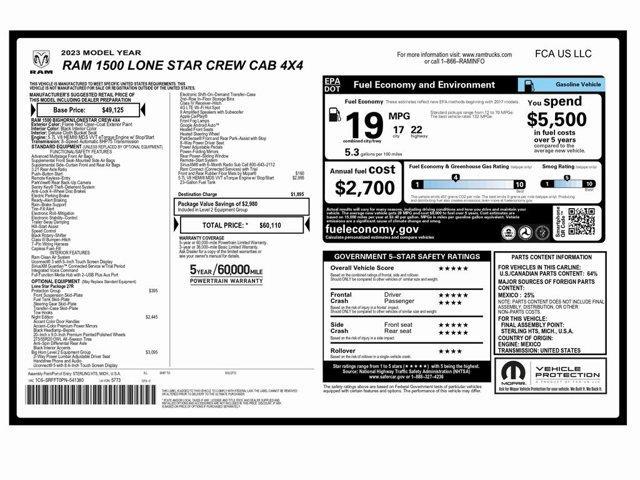 used 2023 Ram 1500 car, priced at $33,999