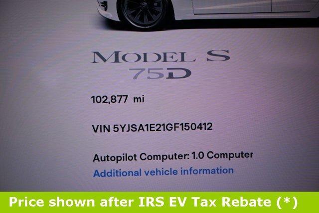 used 2016 Tesla Model S car, priced at $12,999