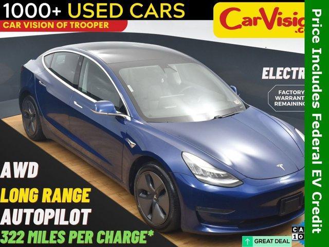 used 2020 Tesla Model 3 car, priced at $18,999