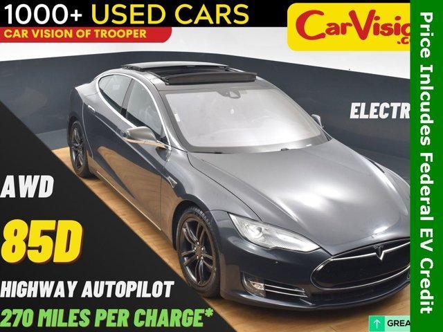 used 2015 Tesla Model S car, priced at $13,999