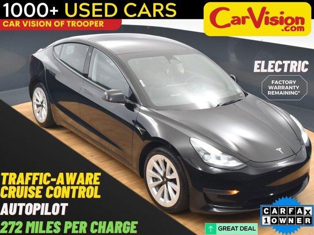 used 2022 Tesla Model 3 car, priced at $16,999