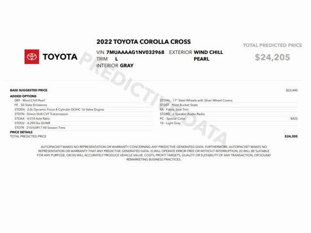 used 2022 Toyota Corolla Cross car, priced at $21,499