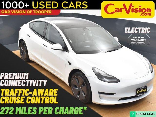 used 2022 Tesla Model 3 car, priced at $19,999