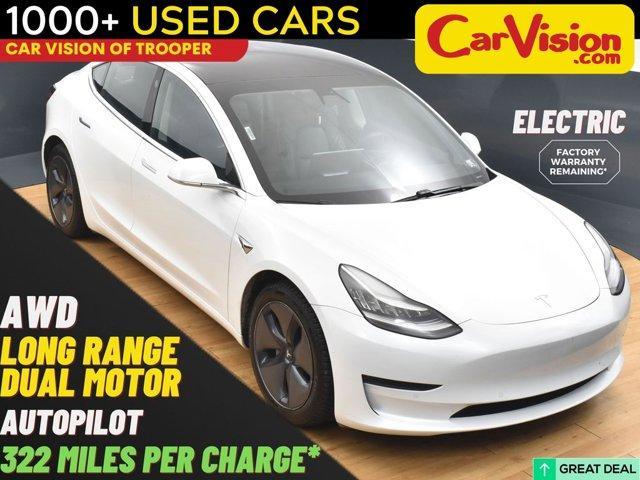 used 2020 Tesla Model 3 car, priced at $18,999