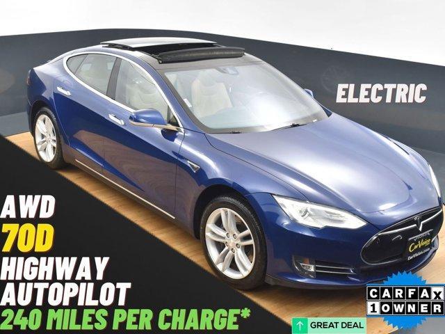 used 2015 Tesla Model S car, priced at $13,999