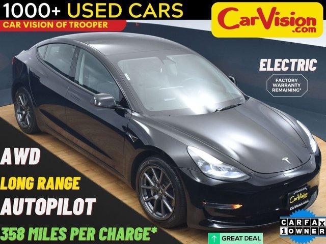 used 2022 Tesla Model 3 car, priced at $19,999