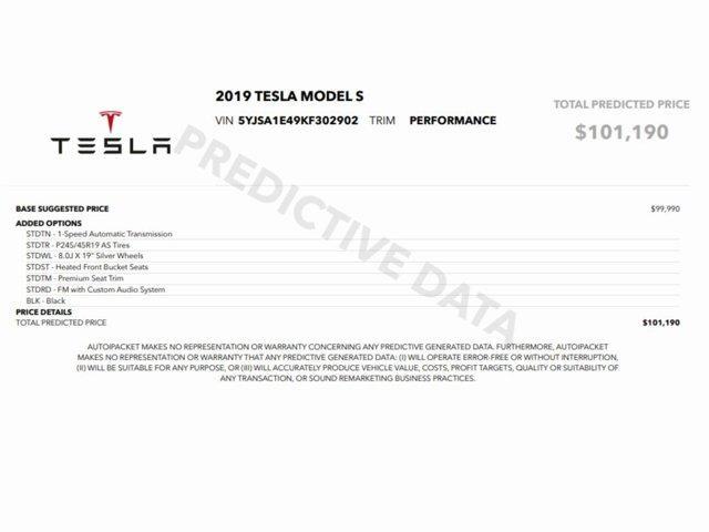 used 2019 Tesla Model S car, priced at $30,999