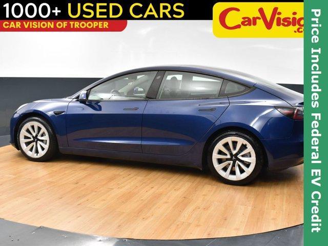used 2022 Tesla Model 3 car, priced at $15,999