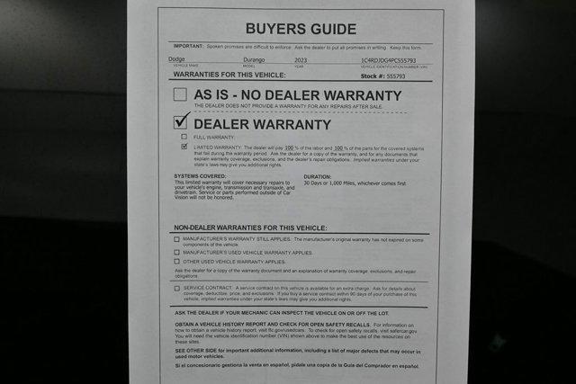 used 2023 Dodge Durango car, priced at $23,499