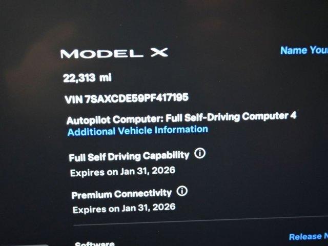 used 2023 Tesla Model X car, priced at $47,999