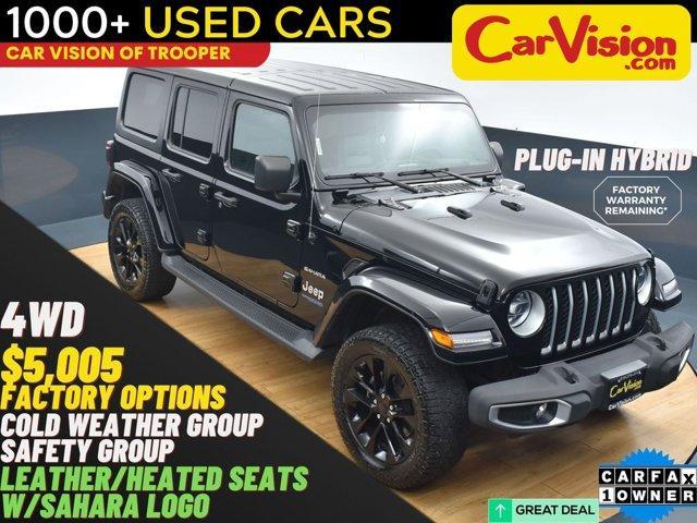 used 2021 Jeep Wrangler Unlimited 4xe car, priced at $26,999