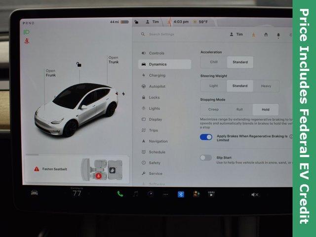 used 2021 Tesla Model Y car, priced at $19,999