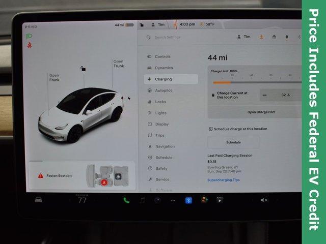 used 2021 Tesla Model Y car, priced at $19,999