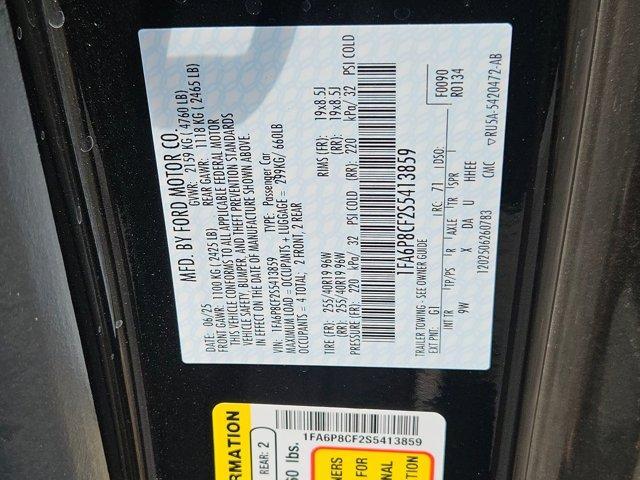 new 2025 Ford Mustang car, priced at $57,875