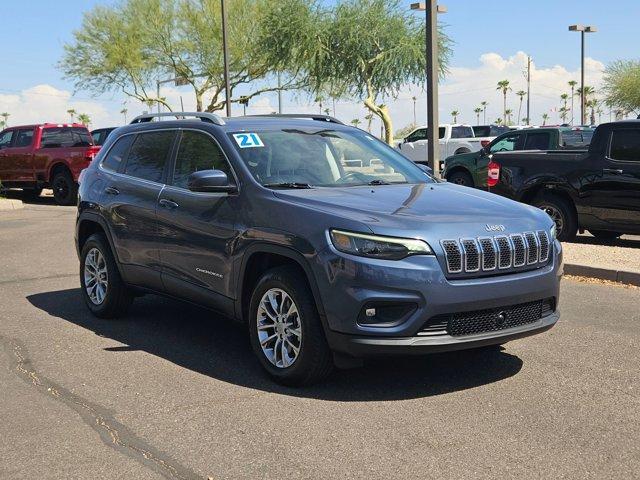 used 2021 Jeep Cherokee car, priced at $18,317