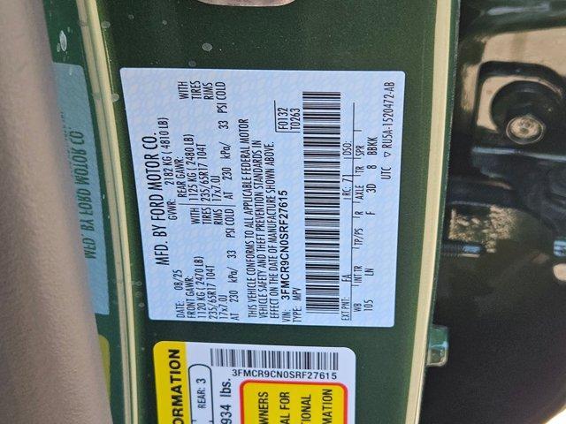 new 2025 Ford Bronco Sport car, priced at $44,940