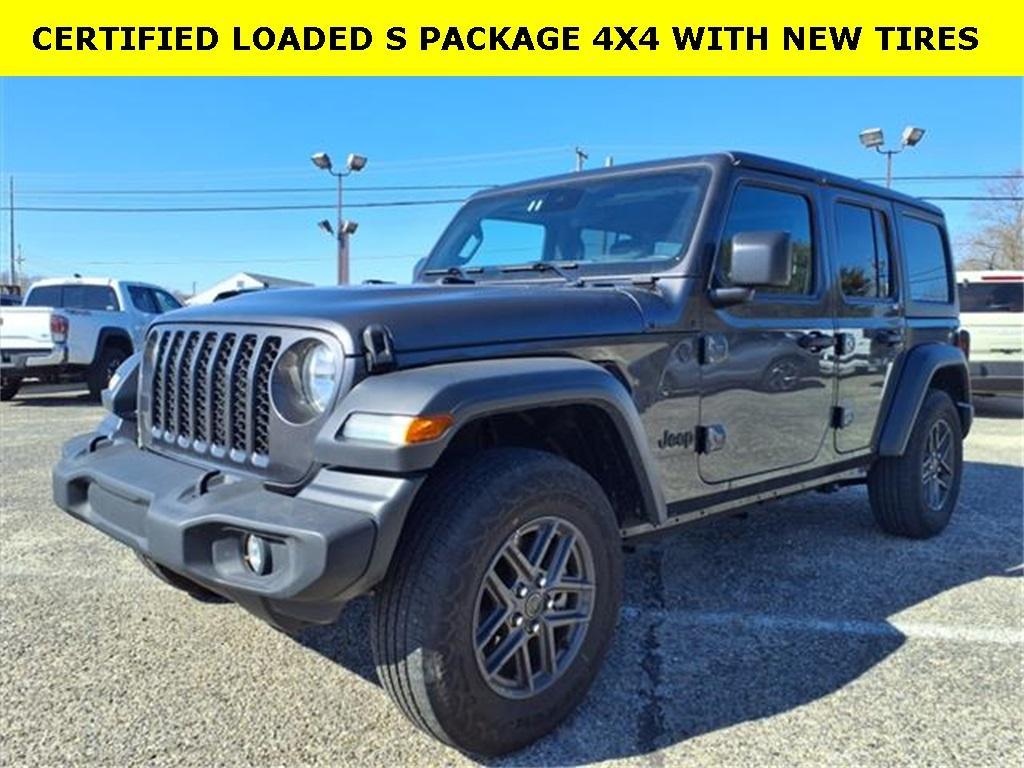 used 2024 Jeep Wrangler car, priced at $35,200