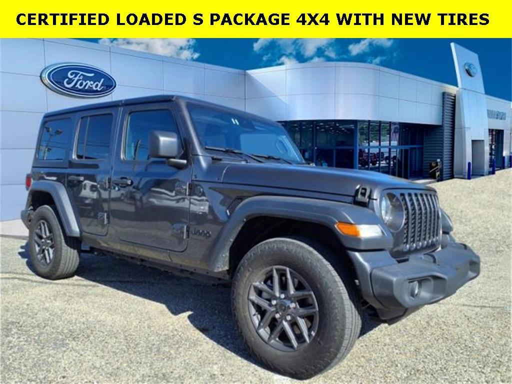 used 2024 Jeep Wrangler car, priced at $35,200