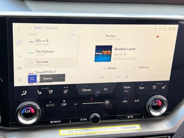 new 2025 Lexus TX 350 car, priced at $61,551