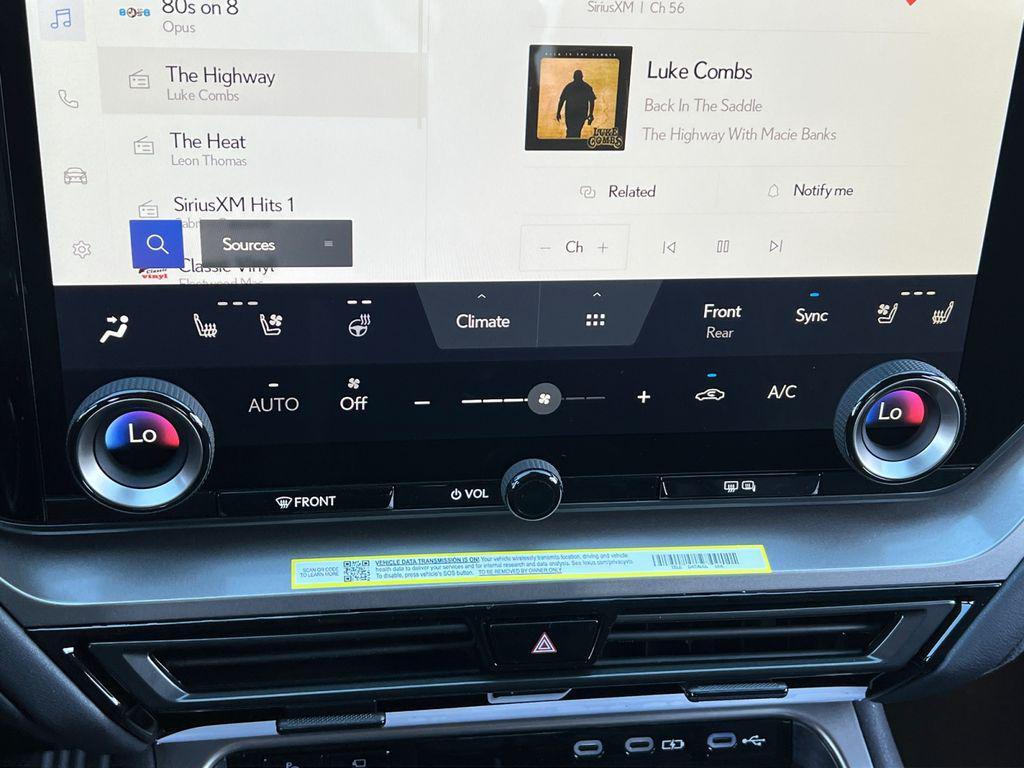 new 2026 Lexus TX 500h car, priced at $74,213