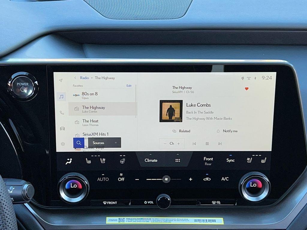 new 2026 Lexus TX 500h car, priced at $74,213