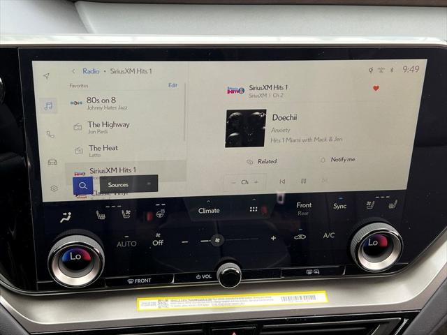 new 2025 Lexus TX 350 car, priced at $62,507