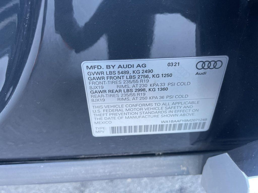 used 2021 Audi Q5 car, priced at $30,500