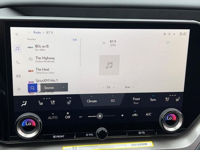 new 2025 Lexus TX 350 car, priced at $67,772