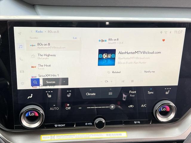 new 2025 Lexus TX 350 car, priced at $55,873