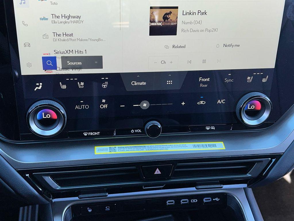 new 2026 Lexus TX 500h car, priced at $73,888