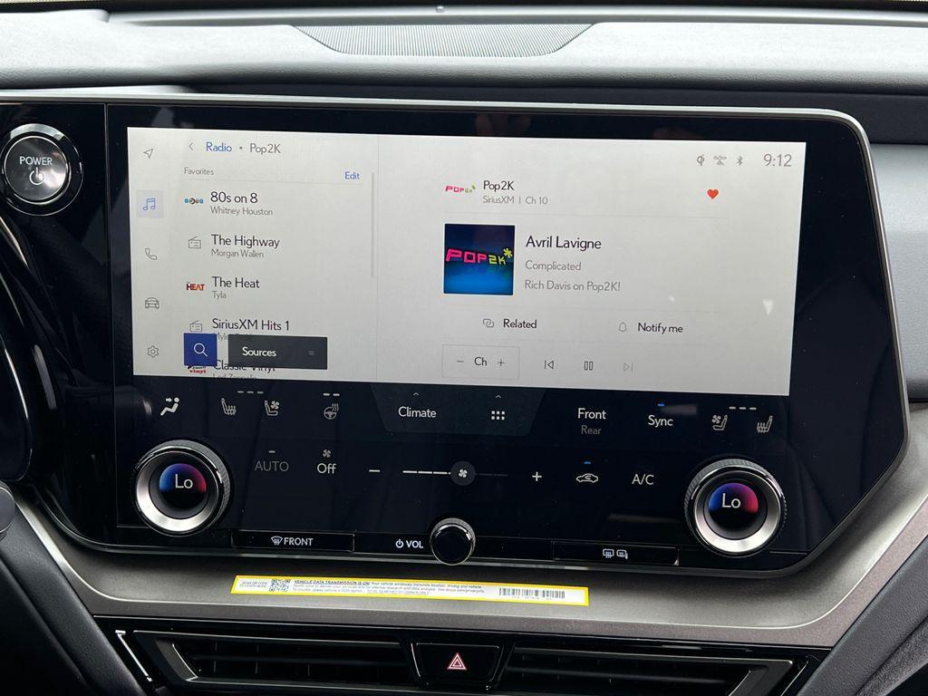 new 2025 Lexus TX 500h car, priced at $73,085