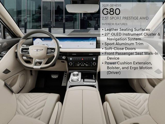new 2026 Genesis G80 car, priced at $72,160