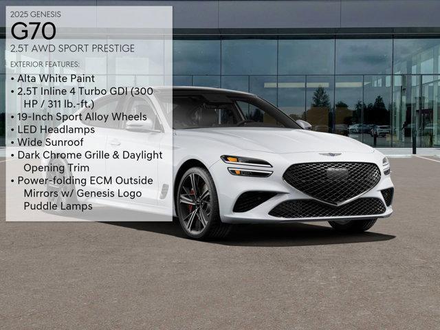 new 2025 Genesis G70 car, priced at $49,060