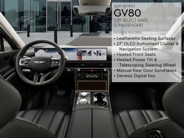 new 2026 Genesis GV80 car, priced at $66,480