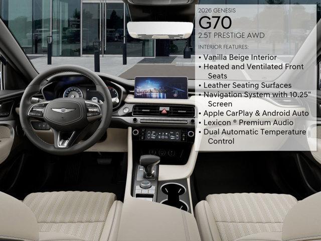 new 2026 Genesis G70 car, priced at $52,350