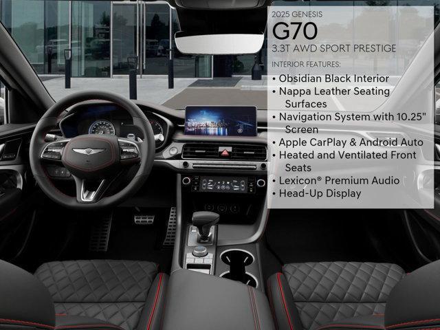 new 2025 Genesis G70 car, priced at $58,450