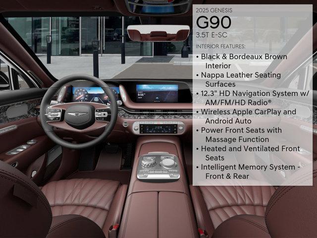 new 2025 Genesis G90 car, priced at $100,640