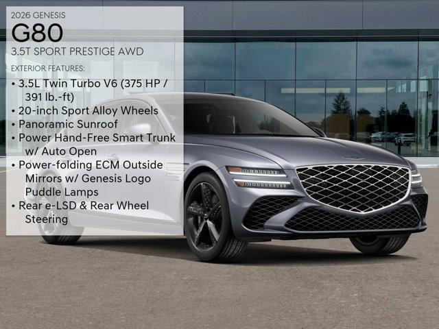new 2026 Genesis G80 car, priced at $80,590