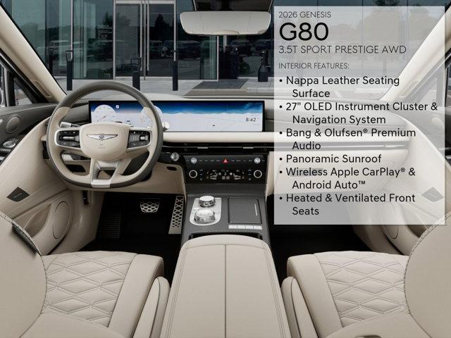 new 2026 Genesis G80 car, priced at $80,590
