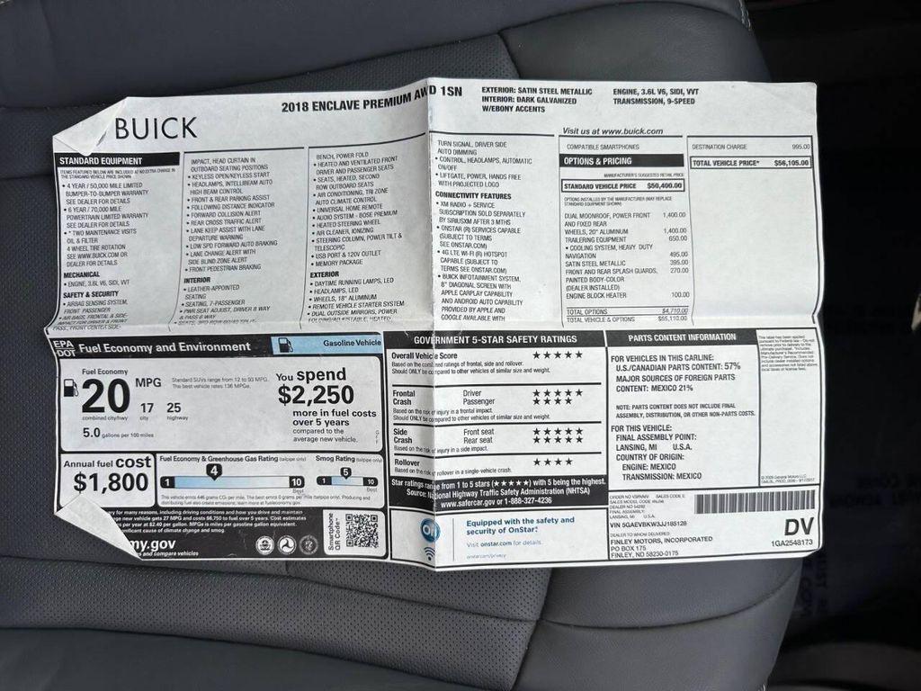 used 2018 Buick Enclave car, priced at $17,999