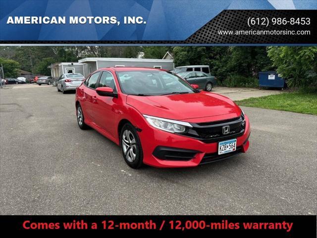 used 2016 Honda Civic car, priced at $9,500