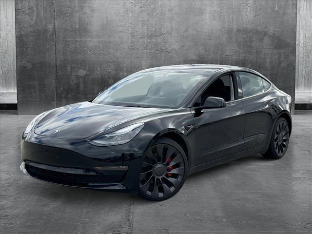 used 2023 Tesla Model 3 car, priced at $34,992