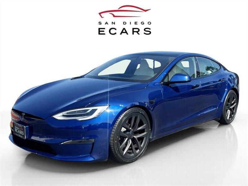 used 2021 Tesla Model S car, priced at $59,995