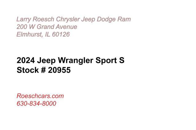 new 2024 Jeep Wrangler car, priced at $45,225