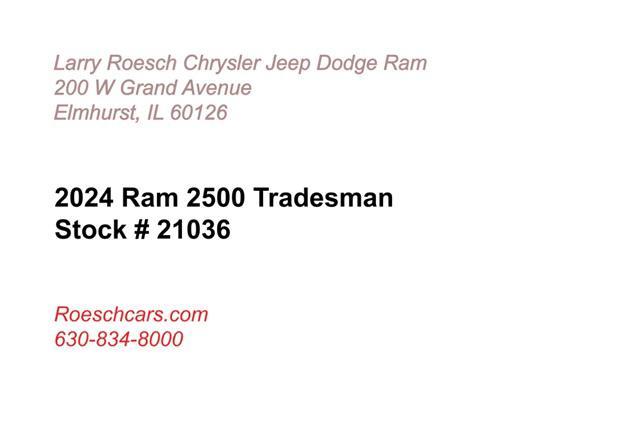 new 2024 Ram 2500 car, priced at $45,043