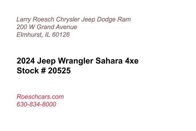 new 2024 Jeep Wrangler 4xe car, priced at $53,602