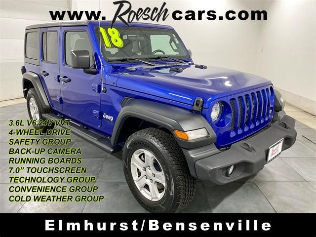 used 2018 Jeep Wrangler Unlimited car, priced at $24,495